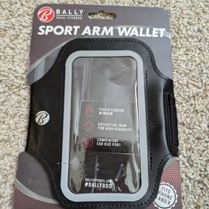 Bally Black Sport Arm Wallet for Cell Phones